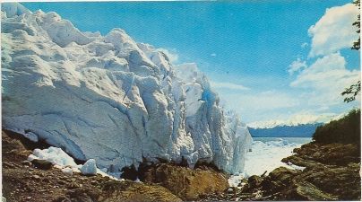 POSTAL DE ARGENTINA. LAGO ARGENTINO. S. CRUZ. VESTISQUERO PERITO MORENO