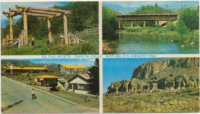 POSTAL DE ARGENTINA. EL CALAFATE. SANTA CRUZ. VARIAS VISTAS