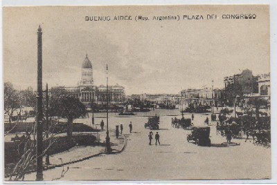 POSTAL DE ARGENTINA. BUENOS AIRES. PLAZA DEL CONGRESO