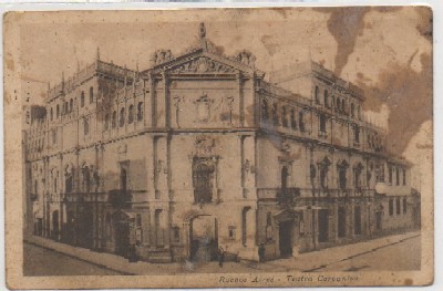 POSTAL DE ARGENTINA. BUENOS AIRES. TEATRO CERVANTES