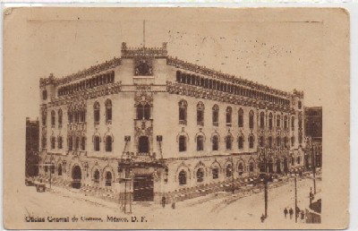 POSTAL DE MEXICO D.F. OFICINA GENERAL DE CORREOS