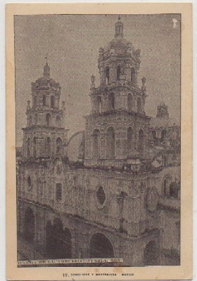POSTAL DE MEXICO. IGLESIA DE LA COMPAÑÍA - PUEBLA MEN -
