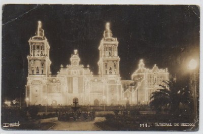 POSTAL DE MEXICO. CATEDRAL DE MEXICO Nº 214