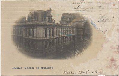 POSTAL DE ARGENTINA. BUENOS AIRES. CONSEJO NACIONAL DE EDUCACION