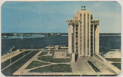 POSTAL DE MEXICO. VERACRUZ. EDIFICIO DEL BANCO DE MEXICO