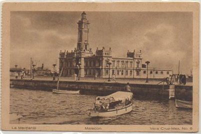POSTAL DE MEXICO. VERACRUZ.  MALECON