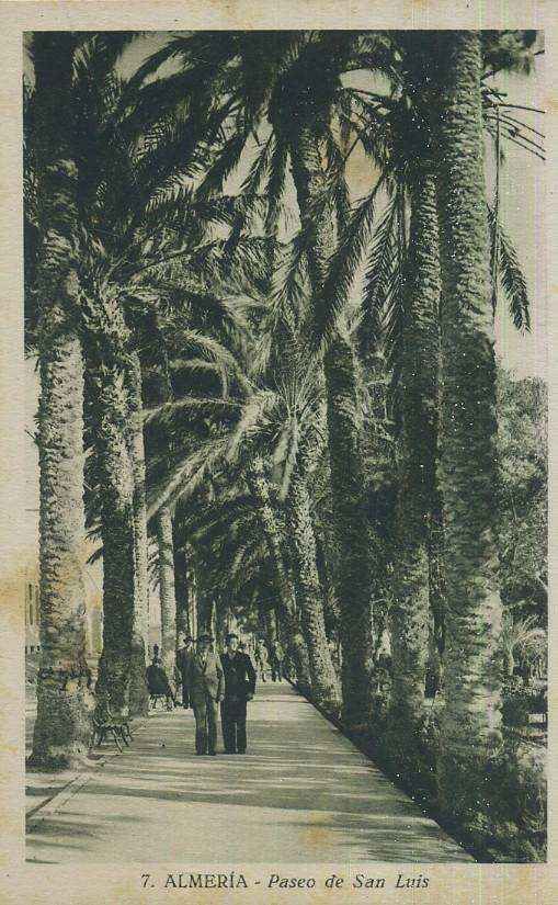 POSTAL ANTIGUA DE ALMERIA Nº 7 PASEO DE SAN LUIS