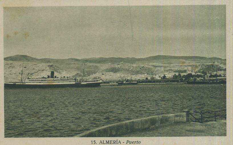 POSTAL ANTIGUA DE ALMERIA Nº 15 PUERTO