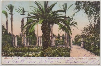 POSTAL ANTIGUA DE ALMERIA. JARDIN DE MEDINA