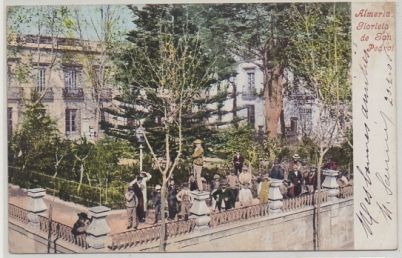 POSTAL ANTIGUA DE ALMERIA. GLORIETA DE SAN PEDRO Nº 2457