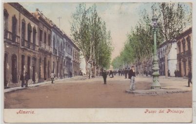 POSTAL ANTIGUA DE ALMERIA. PASEO DEL PRINCIPE Nº 2454