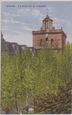 POSTAL ANTIGUA DE ALMERIA. TORRE DE LA CATEDRAL