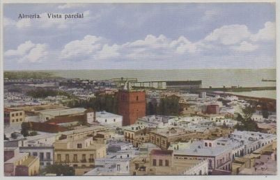 POSTAL ANTIGUA DE ALMERIA. VISTA PARCIAL