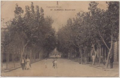POSTAL ANTIGUA DE ALMERIA. BOULEVARD