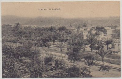 POSTAL ANTIGUA DE ALMERIA. EL PARQUE