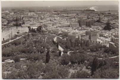 POSTAL ANTIGUA DE ALMERIA. ALCAZABA Y VISTA PARCIAL Nº 1022