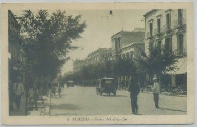 POSTAL ANTIGUA DE ALMERIA. PASEO DEL PRINCIPE Nº 6