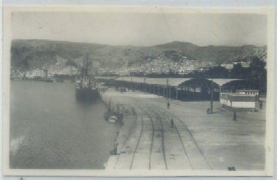 POSTAL DE ALMERIA. EL PUERTO. NAVES DE MERCANCIA