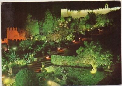 POSTAL DE ALMERIA. JARDINES DE LA ALCAZABA Nº 2029