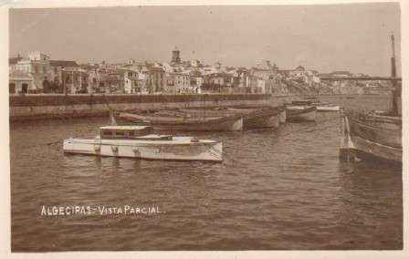 POSTAL ANTIGUA DE ALGECIRAS (CADIZ). VISTA PARCIAL.
