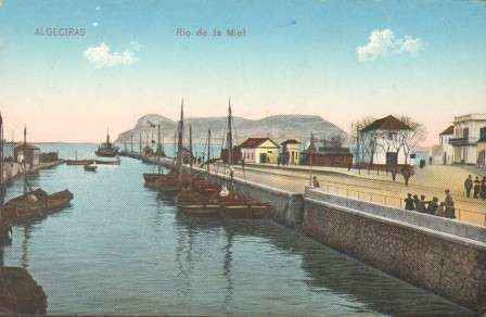 POSTAL ANTIGUA DE ALGECIRAS (CADIZ). RIO DE LA MIEL.