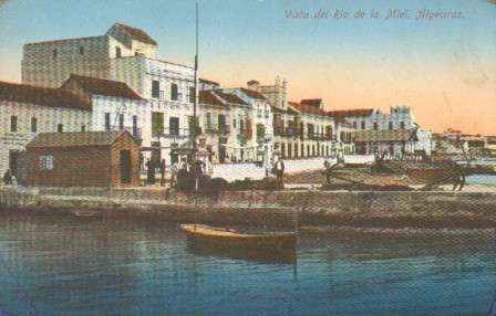 POSTAL ANTIGUA DE ALGECIRAS (CADIZ). VISTA DEL RIO DE LA MIEL.