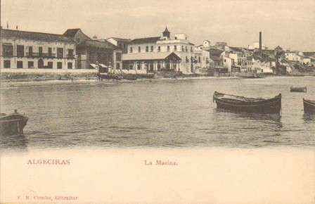 POSTAL ANTIGUA DE ALGECIRAS (CADIZ). LA MARINA.