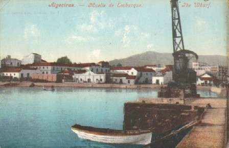 POSTAL ANTIGUA DE ALGECIRAS (CADIZ). MUELLE DE EMBARQUE.