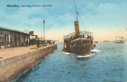 POSTAL ANTIGUA DE ALGECIRAS (CADIZ). STEAMER AND PIER.