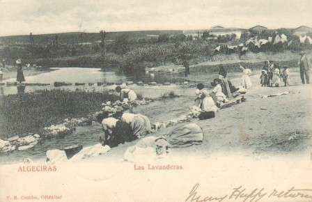 POSTAL ANTIGUA DE ALGECIRAS (CADIZ). LAS LAVANDERAS.