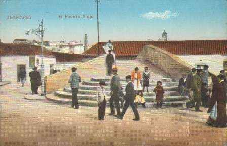 POSTAL ANTIGUA DE ALGECIRAS (CADIZ). EL PUENTE VIEJO.