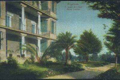 POSTAL ANTIGUA DE ALGECIRAS (CADIZ) EL JARDIN DEL HOTEL REINA CRISTINA