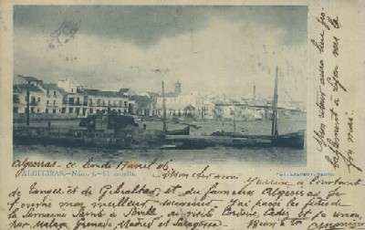 POSTAL ANTIGUA DE ALGECIRAS CADIZ Nº 5 EL MUELLE