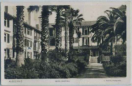 POSTAL  DE ALGECIRAS CADIZ. HOTEL CRISTINA