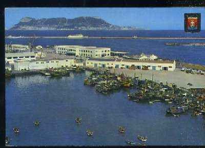 POSTAL DE ALGECIRAS . CADIZ. 53 VISTA DE LA BAHIA DE ALGECIRAS AL FONDO PEÑON DE GIBRALTAR