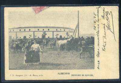 POSTAL ANTIGUA DE ALGECIRAS (CÁDIZ) MERCADO DE GANADO