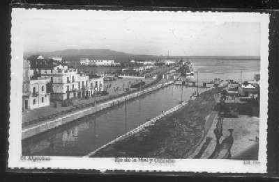 POSTAL DE ALGECIRAS (CÁDIZ) RIO DE LA MIEL Y GIBRALTAR