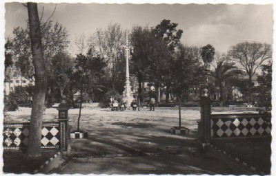 POSTAL  DE ALGECIRAS. GLORIETA DEL PARQUE CRISTINA