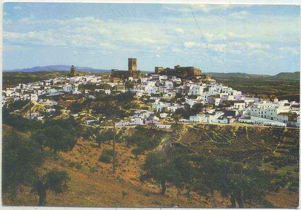 POSTAL DE ARCOS DE LA FRONTERA . CADIZ. VISTA PANORAMICA