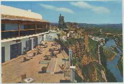 POSTAL DE ARCOS DE LA FRONTERA. CADIZ. TERRAZA DEL PARADOR NACIONAL