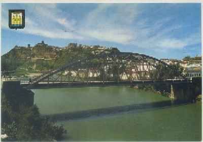 POSTAL DE ARCOS DE LA FRONTERA. CADIZ. PUENTE SOBRE EL RIO GUADALETE