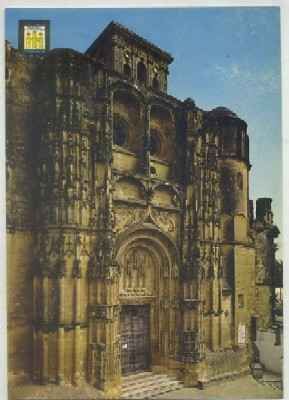 POSTAL DE ARCOS DE LA FRONTERA. CADIZ.  FACHADA IGLESIA PARROQUIAL STA. MARIA