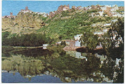 POSTAL DE ARCOS DE LA FRONTERA. PANORAMICA Y LAGO