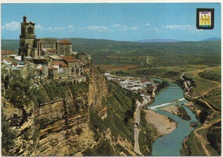 POSTAL DE ARCOS DE LA FRONTERA. VISTA PARCIAL DE LA PEÑA