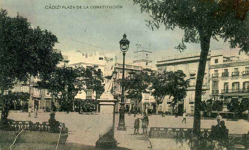POSTAL DE CADIZ. PLAZA DE LA CONSTITUCION