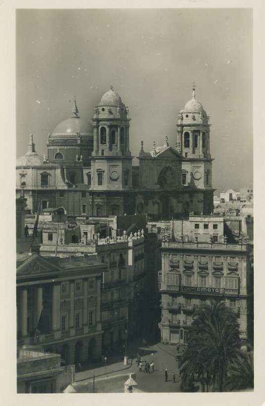 POSTAL DE CADIZ. Nº 500. PLAZA DE SAN JUAN DE DIOS Y CATEDRAL