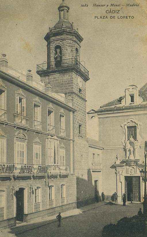 POSTAL ANTIGUA DE CADIZ. PLAZA DE LORETO.