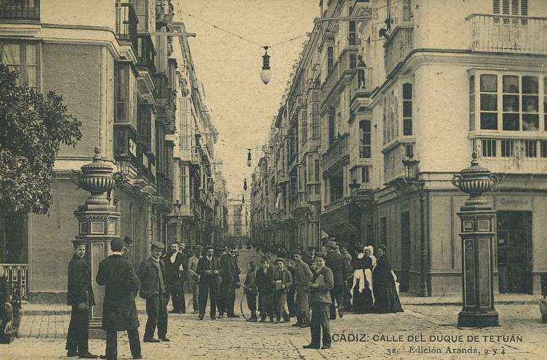 POSTAL ANTIGUA DE CADIZ. CALLE DEL DUQUE DE TETUAN