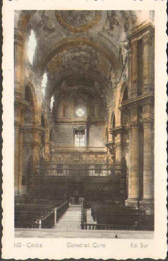 POSTAL DE CADIZ. CATEDRAL.