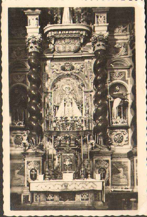 POSTAL DE CADIZ. IGLESIA DE SANTO DOMINGO. VIRGEN DEL ROSARIO.